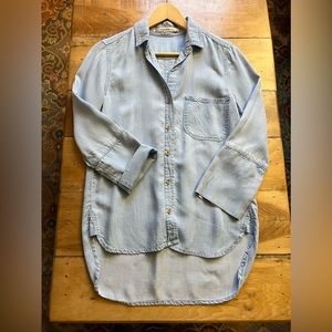 Chelsea & Violet | Light Blue Chambray | Button down Blouse